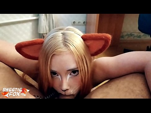 ❤️ Kitsune waxay liqaysaa dick oo afkeeda ku dhufatey ☑ anaga ❌❤